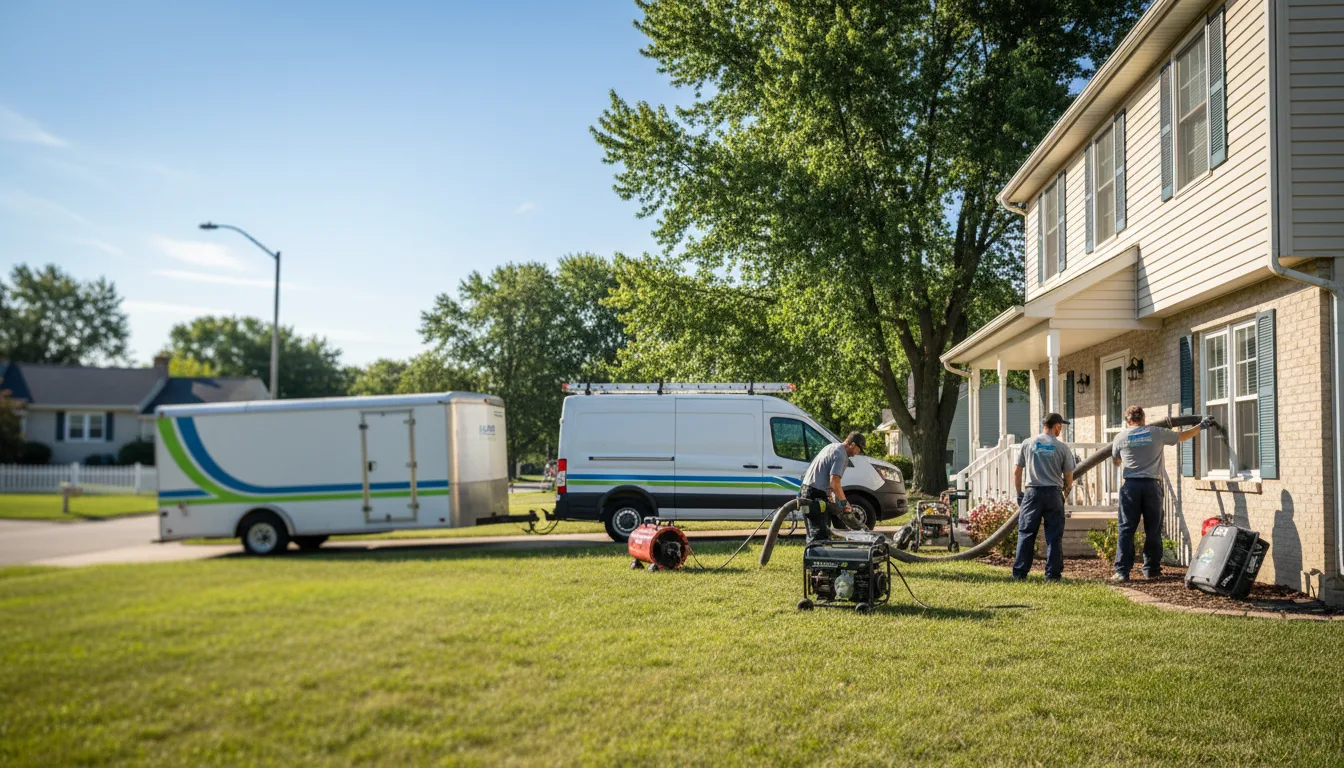 Flooded Basement Restoration And Cleanup With Repair in Montrose, MN near me